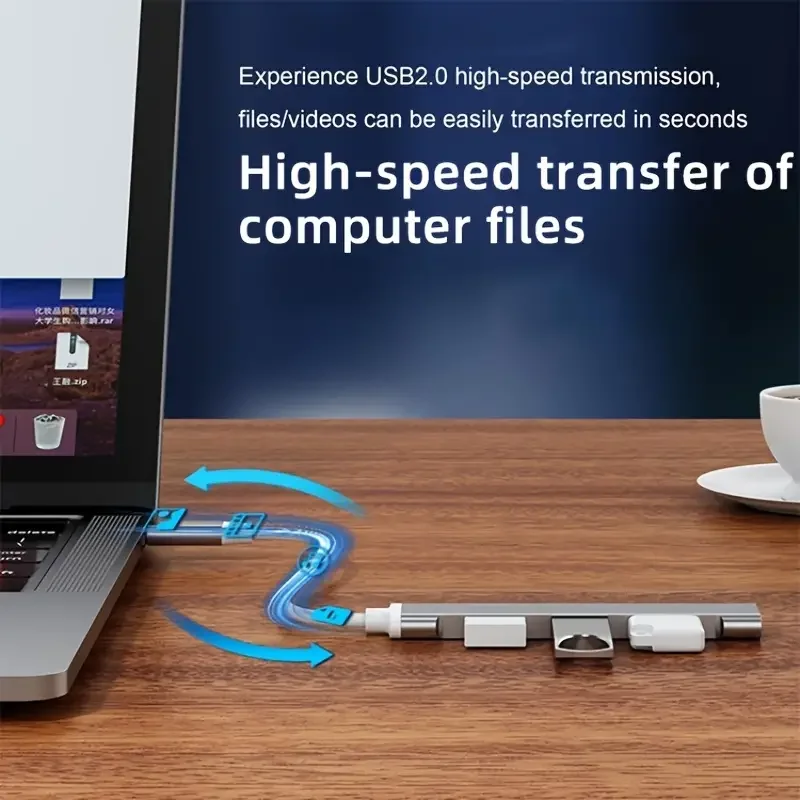 4Port USB 3.0 Hub USB Hub High Speed type c Splitter 5Gbps For PC Computer Accessories Multiport HUB 4 USB 3.0 2.0 Ports-5