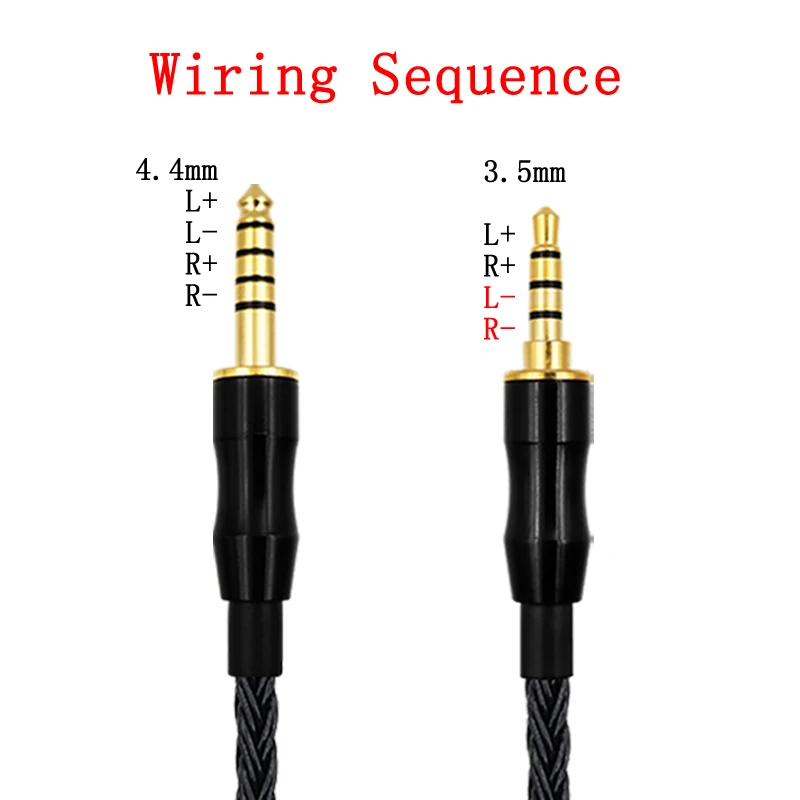 16-Strand Earphone Replaceable 4.4mm to 3.5mm Balanced For HIFIMAN Beats DEVA pro HE-R9 TRRS Silver Plated Upgrade Cable-6