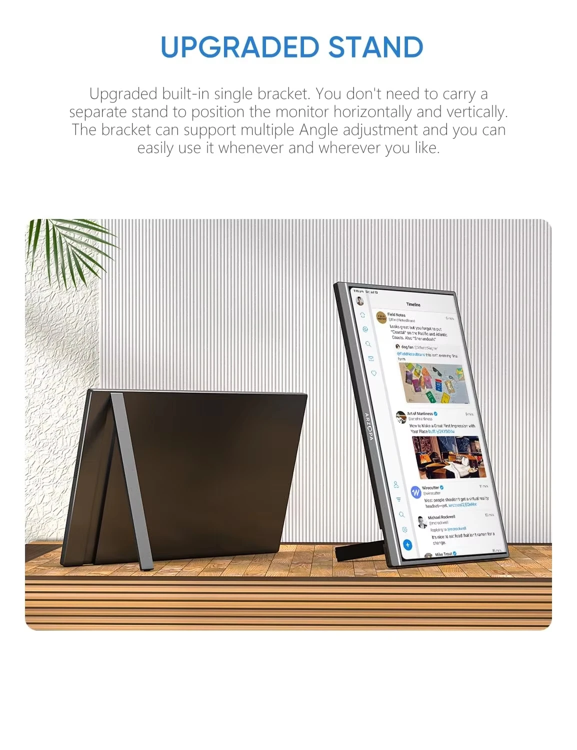 ARZOPA 17.3 in Portable Monitor 1080P HDR IPS Kickstand Speakers for PC Mac Phone Xbox Switch PS HDMI USB External Laptop Screen-6