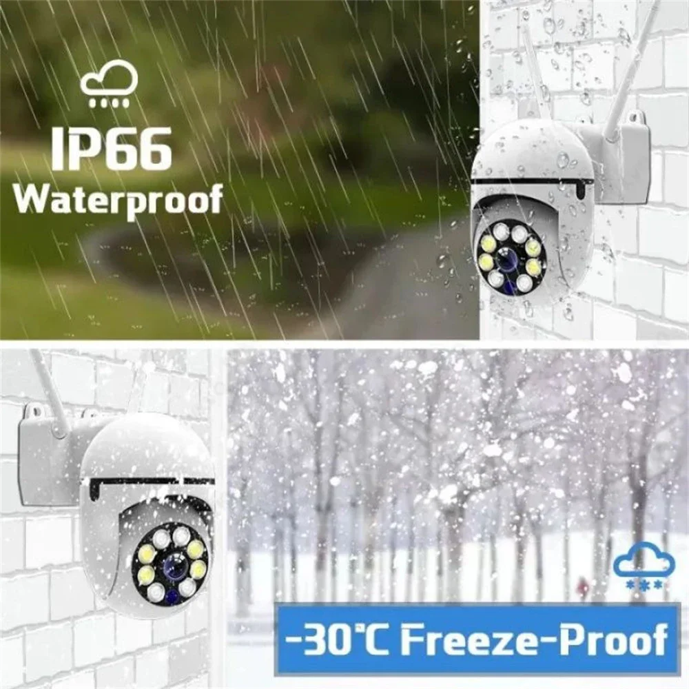 4K 8MP WiFi Wireless Monitor Camera Motion Detection Two-Way Audio Smart Home Security Protection 355°/90° Swivelling IP Camera-6