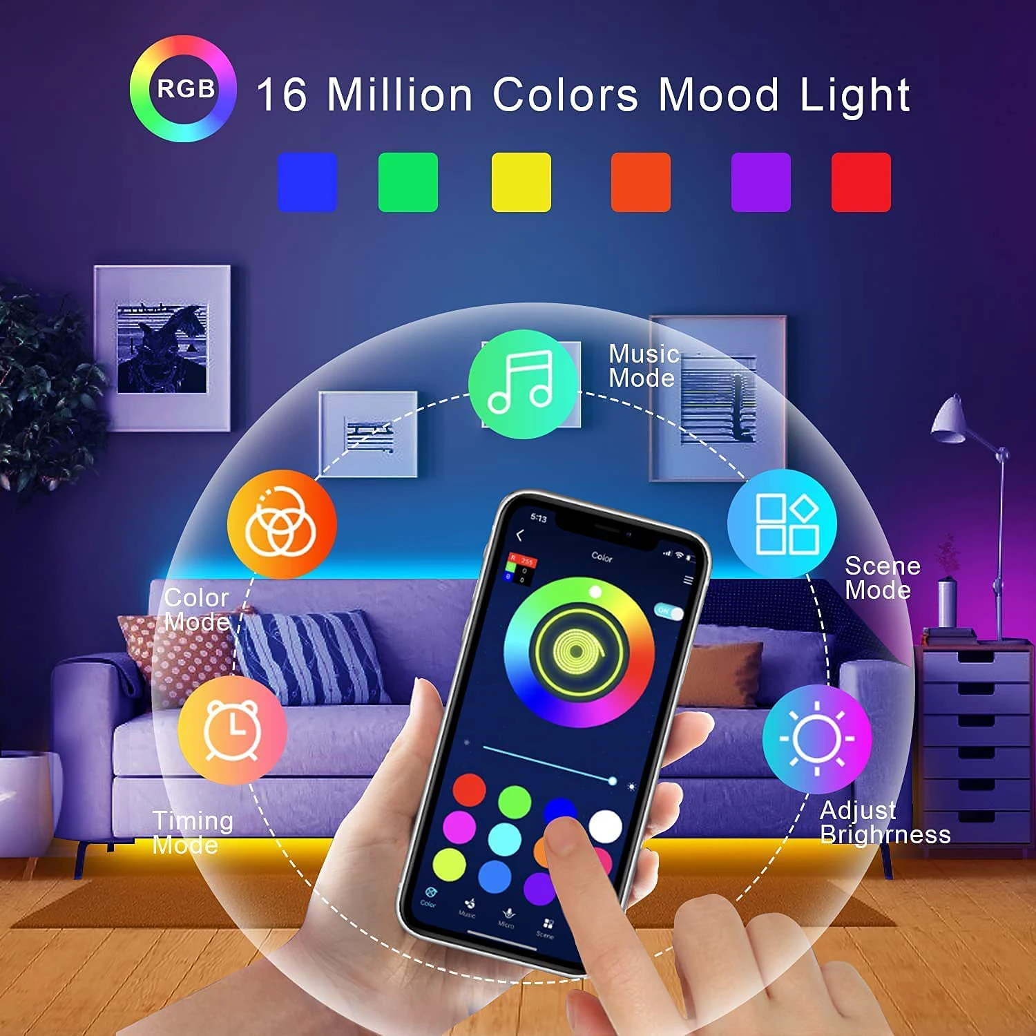 5V USB Led Strip Lights 5m 10m 20m 30m Led Room Light Flexible Ribbon Luces Led Tape for Home Room Bedroom Decor TV Backlight-3