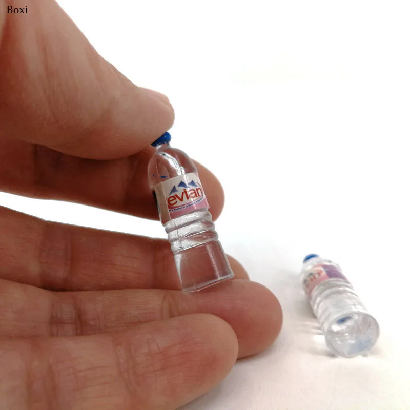 Hot Sale 1:12 Mini Simulation Mineral Water Bottle Resin Model Doll House Miniature Kids Gift Toys Home Decoration Accessories-4