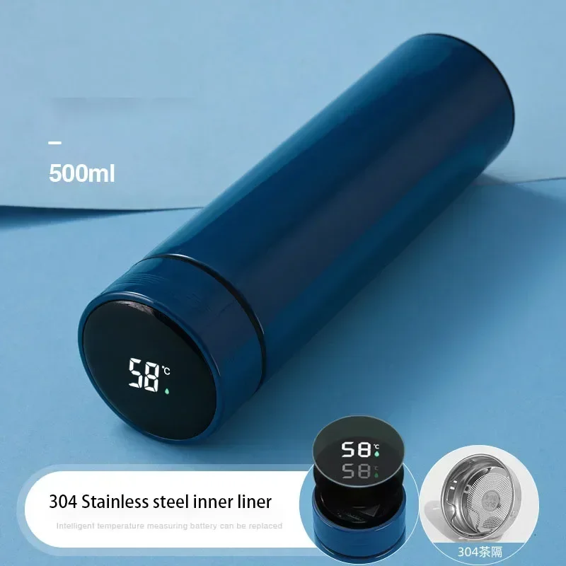 500ml Stainless Steel Thermos Bottle with Digital Temperature Display LED Intelligent Temperature Measurement Cup Vacuum Flask-3