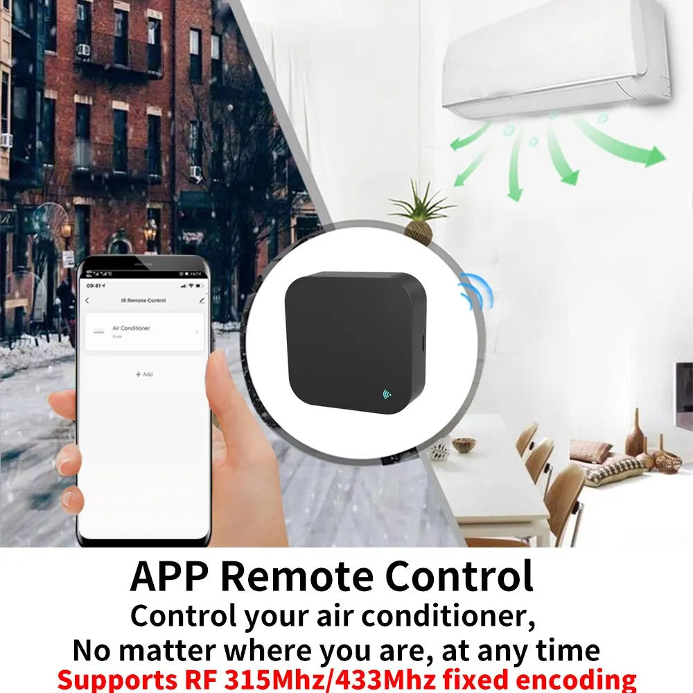 Tuya WiFi RF IR Remote Control 433MHz/315MHz For Smart Home Via SmartLife for Air Conditioner ALL TV Support Alexa,Google Home-2