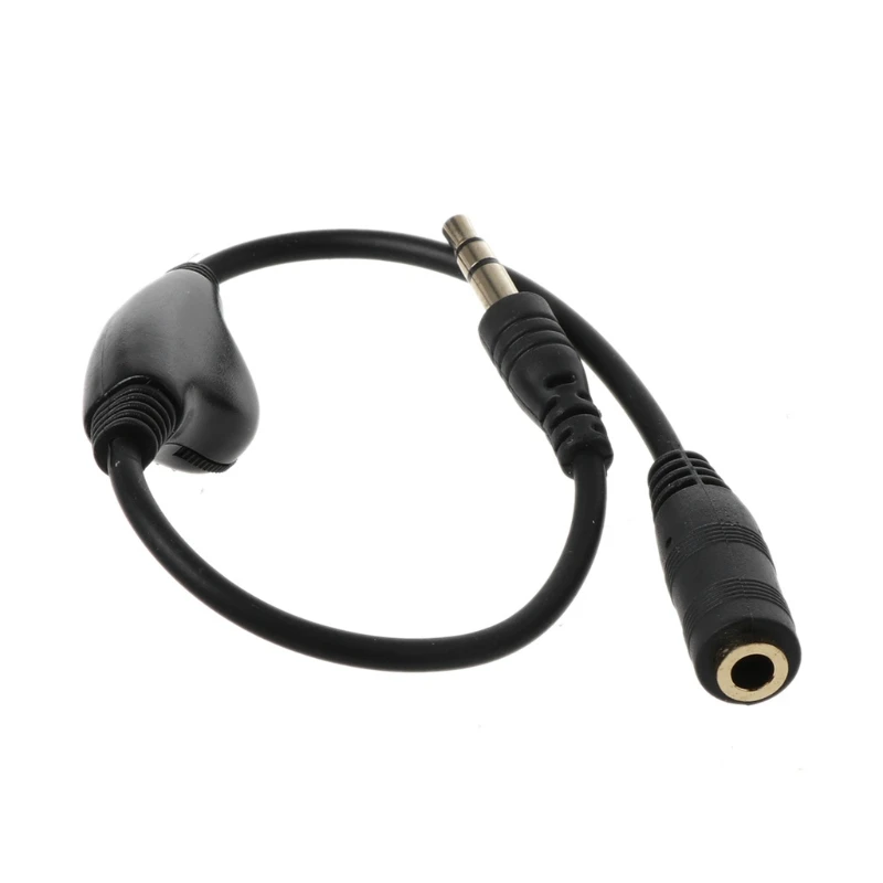3.5mm Jack AUX Male to Female Adapter Extension Cable Stereo Cord with Volume Control Earphone Headphone Wire for Car P9JD-2