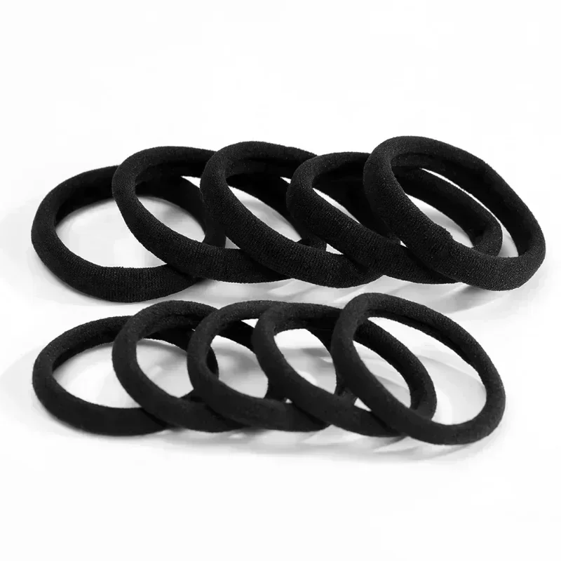 200PCS/Set Women Girls Basic Hair Bands Simple Solid Colors Elastic Headband Hair Ropes Ties Hair Accessories Ponytail Holder-4