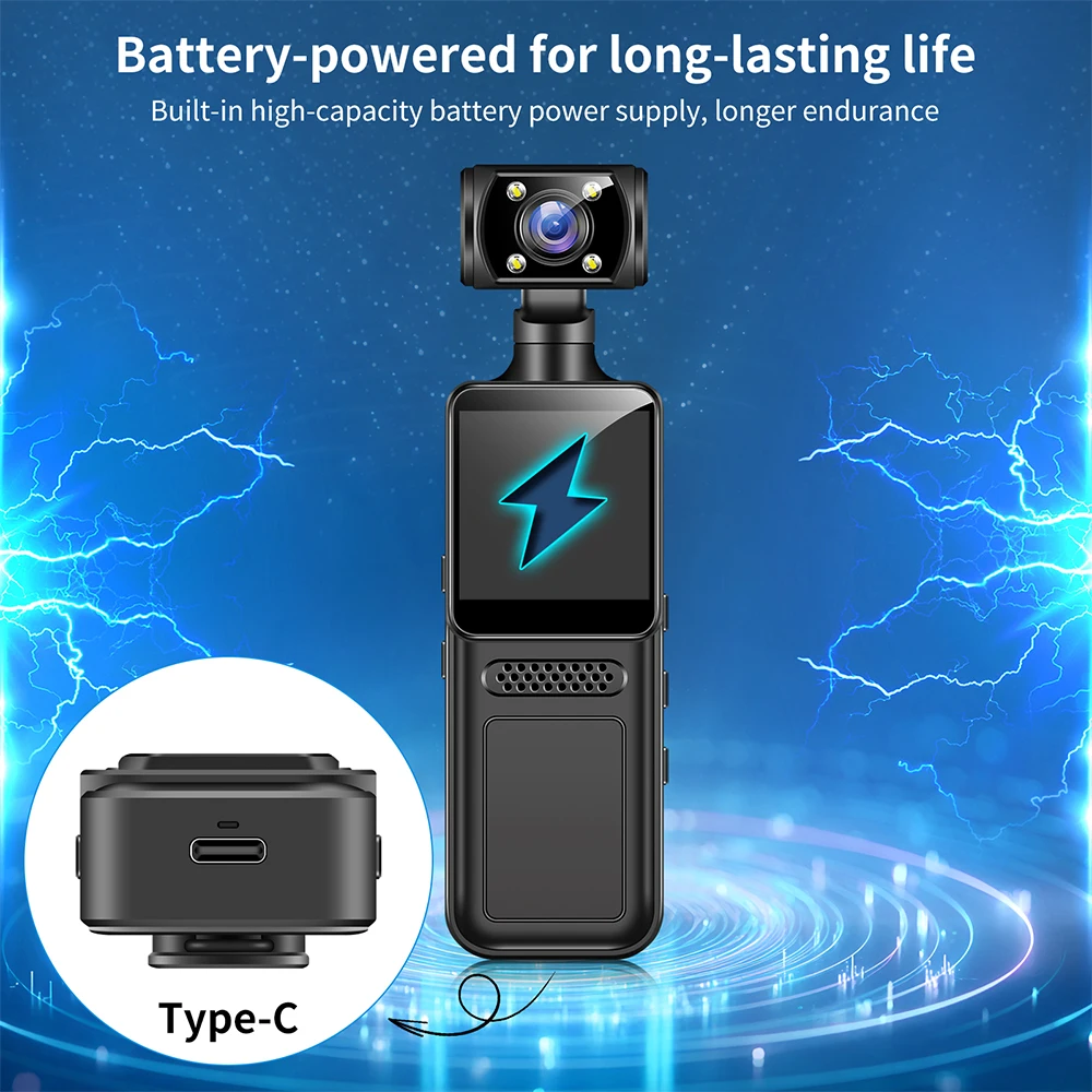 128GB 4K Ultra HD Action Mini Camera 270 Rotatable Vlog Wifi Sports Cam Waterproof Case Helmet Travel Bicycle Driver Recorder-6