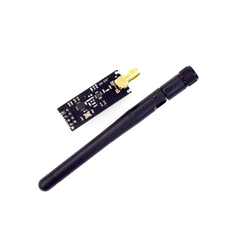 NRF24L01+PA+LNA Wireless Transceiver RF Transceiver Module 2.4G 1100m with Antenna and NRF24L01+ Breakout Adapter with 3.3V-2