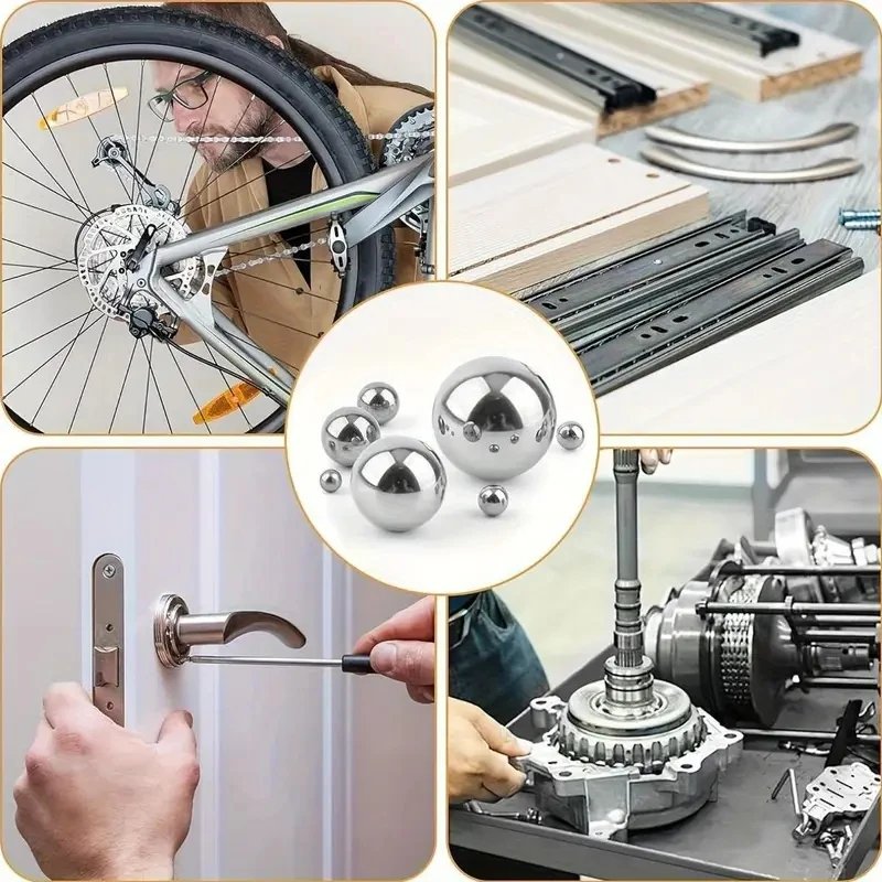 500pcs 6/7/8mm Slingshot Hunting Archery ball  High Carbon Steel Ball Precision Polished Quenched-4