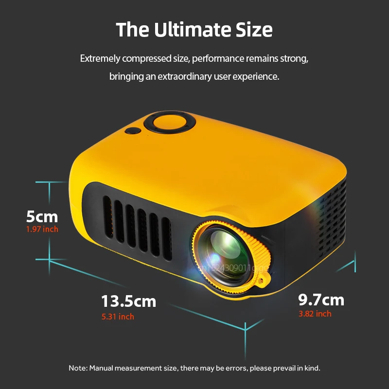 MINI Projector Portable 3D LED Video Projectors Home Cinema Theater Game Laser Beamer Smart TV BOX 1080P 4K Via HD Port A2000-3