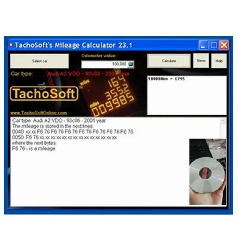 Newest TachoSoft Mileage Calculator 23.1 Mileage Software Repair TachoSoft Calculator with License Digital Odometer Calculators-4