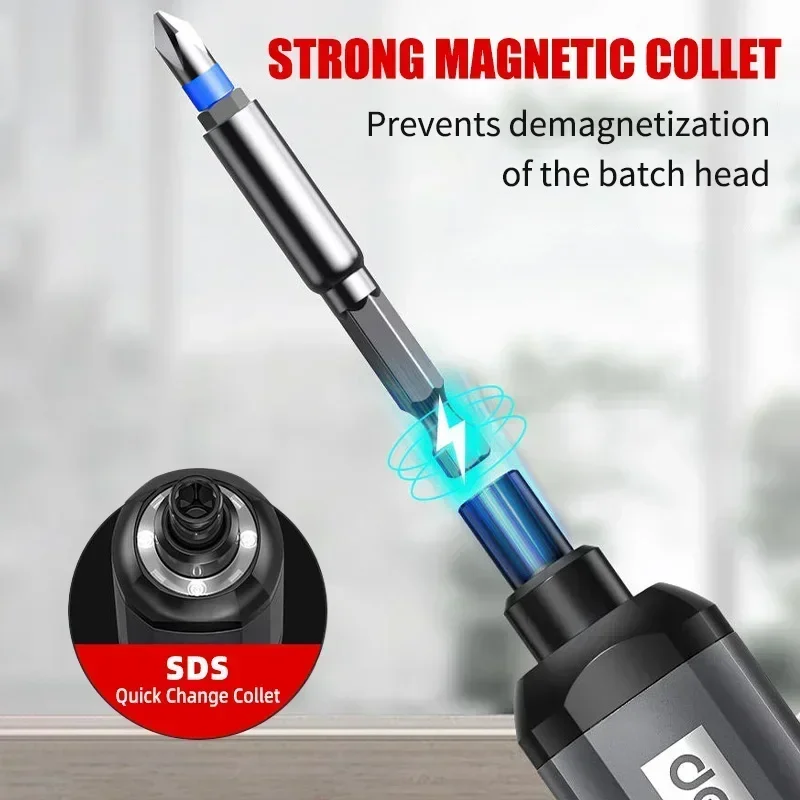 Cordless Electric Screwdriver Rechargeable 2000mah Lithium Battery Mini Drill 4V Power Tools Set Household Maintenance Repair-3