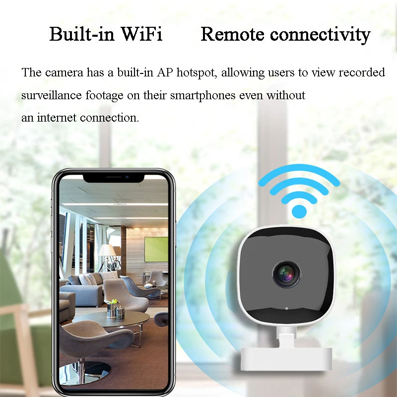 2025 4K Mini Security Camera Full Color Night Vision WiFi Monitor IP65 Waterproof Motion Detect Surveillance With 2 Way Audio-5