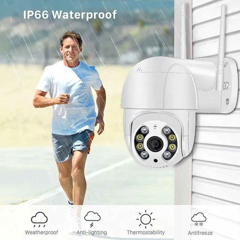 Icsee 8MP 4K IP Camera AI 5MP Speed Dome Auto Tracking PTZ Camera Smart Home Outdoor Wireless WIFI CAmera Surveillance Icsee-2