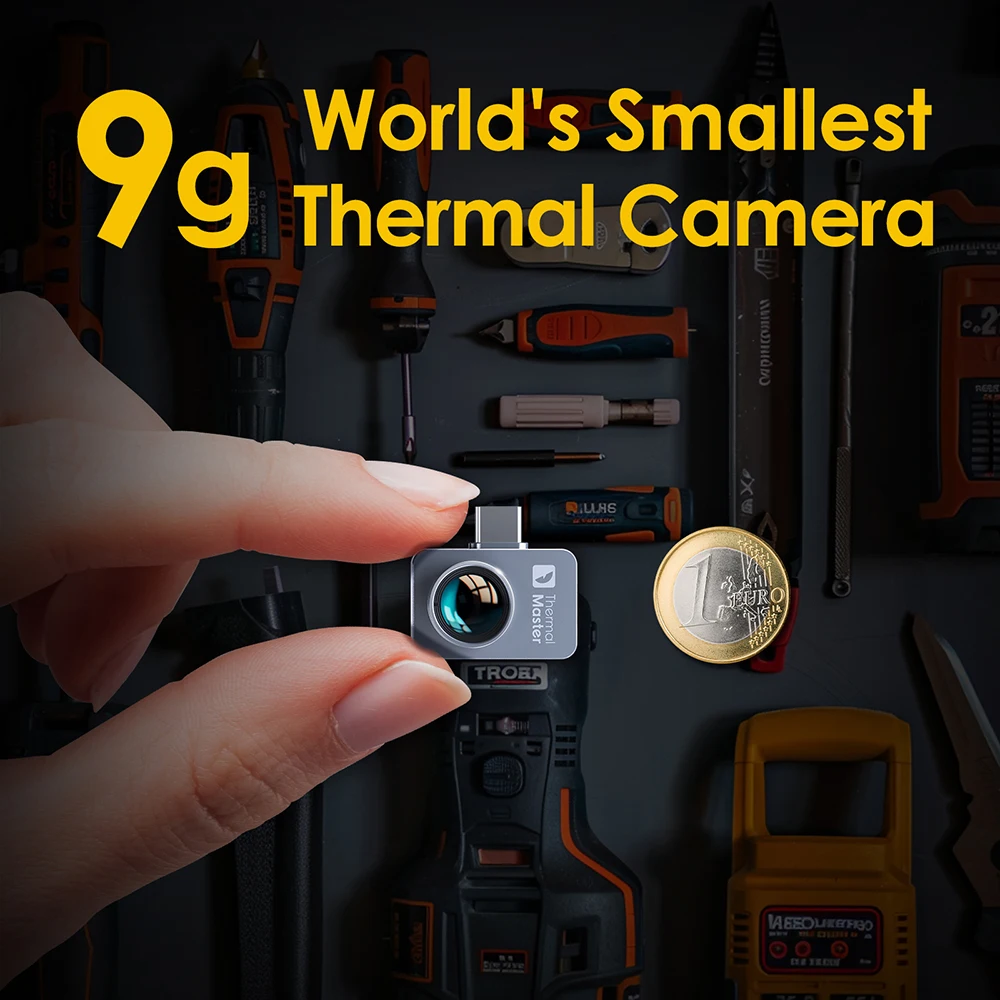 P2PRO Macro Lens Thermal Imager 600℃ High Temp Range 256*192 Infrared Camera for android phone iphone-2