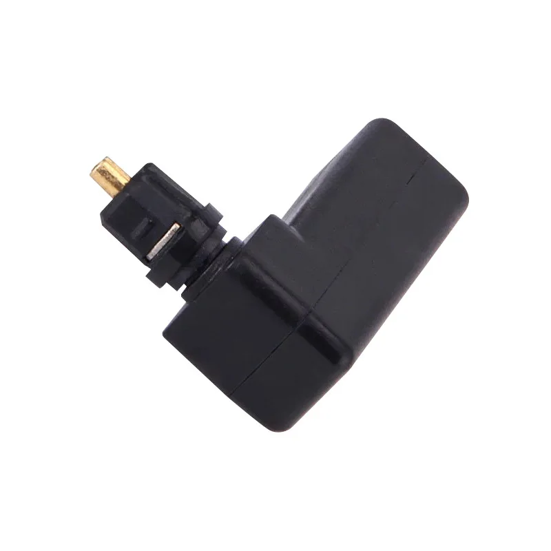 Wholesale Toslink 90 Degree Optical Audio Cable Adapter Male to Female Right Angle 360 Rotates PC TV DVD Stereo Optical Cable-4