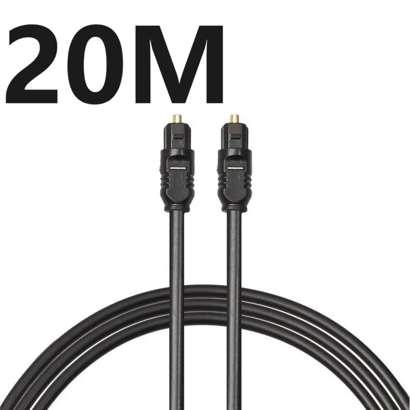 1m 3 m 5m 10m 15m 20m 30m Digital Fiber Optical Optic Audio Cable SPDIF MD DVD TosLink Gold Plated Lead Cord Connect to DVD CD-3