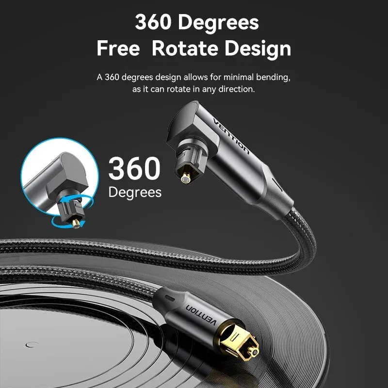 Vention Digital Optical Audio Cable Toslink SPDIF Coaxial Cable 1m 2m for Amplifiers Blu-ray Xbox 360 PS4 Soundbar Fiber Cable-2