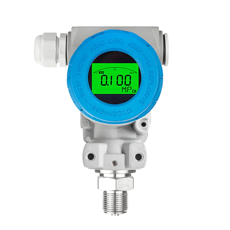 Waterproof LCD Pressure Transmitter Sensor 0-100bar 0-300bar 0-600bar M20*1.5 EX Proof Digital Pressure Sensor Transducer 4-20mA