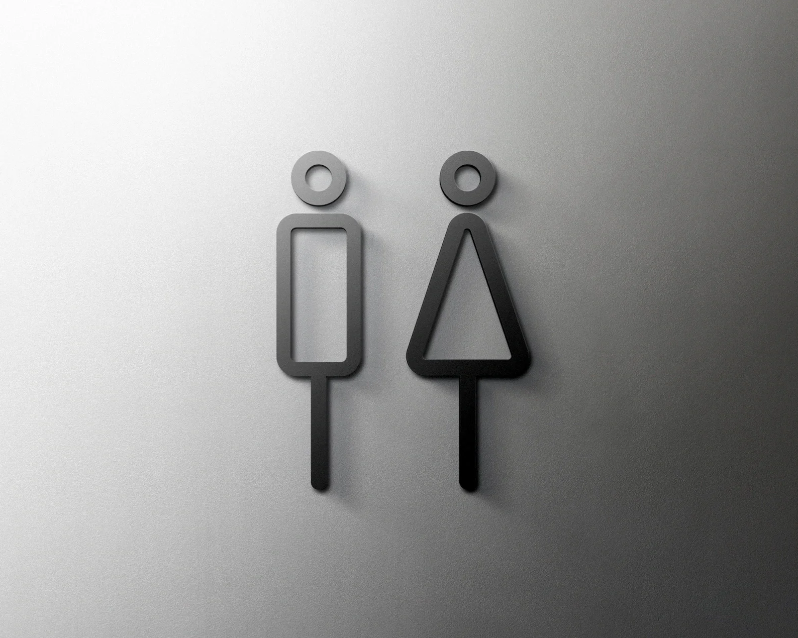 Pop Black Gold Color Toilet Sign Plate Acrylic 3D Wash Room Door Wall Label Sticker Wc Holder Signage Board Art Hotel Home Decor-3
