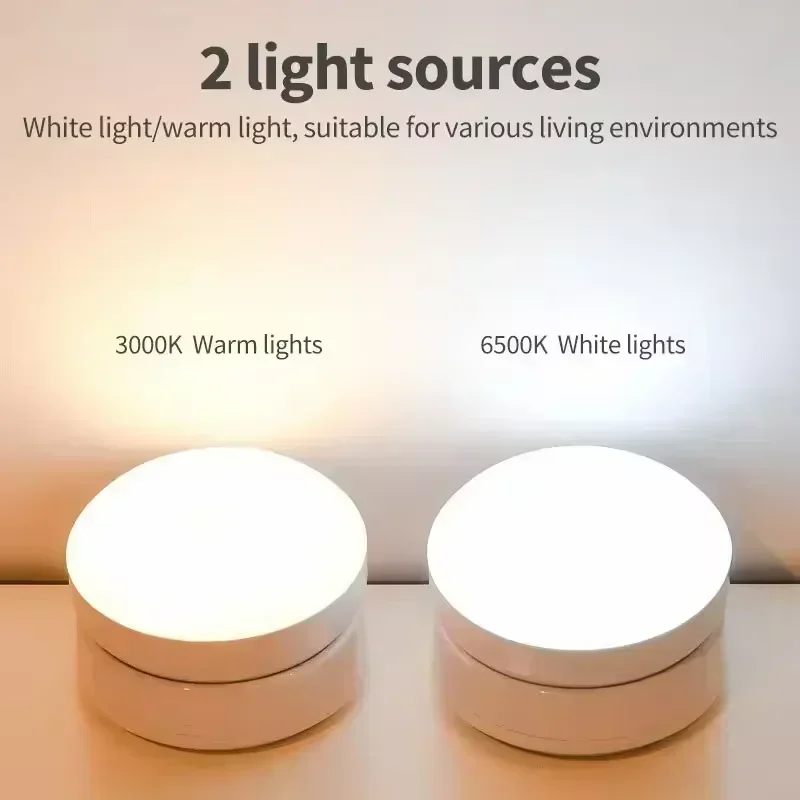 Xiaomi Night Lamp With Motion Sensor Night Light Rechargeable Wireless Led 360 Rotating Magnetic For Kitchen Room Bedside Table-6