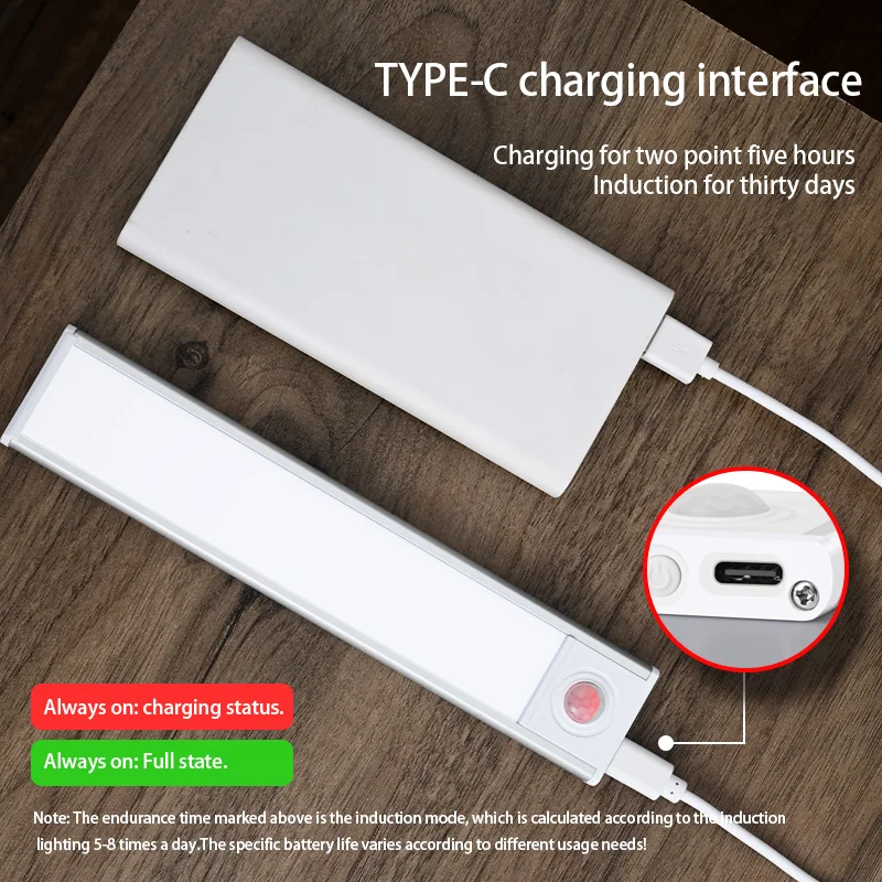 Night Light Led Light Under Cabinet Light Motion Sensor night light Closet Light Cabinet Kitchen Lighting Magnetic night light-2
