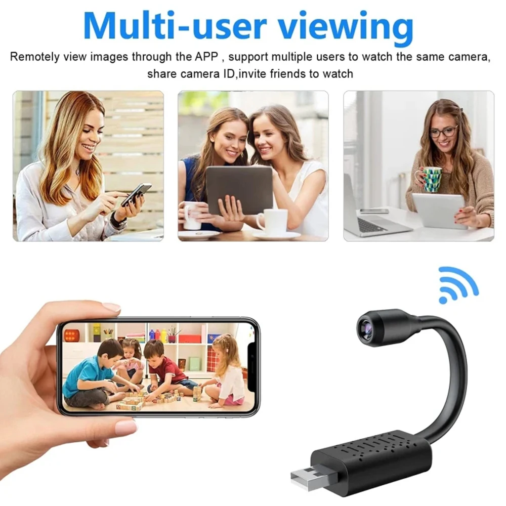 Mini Camera HD 1080P WiFi Camcorder Portable Wireless Module Video Recorder Support Remote View P2P Camera Small Body Cam-5
