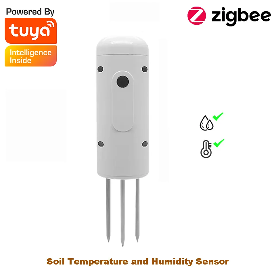 Zigbee Soil Tester Temperature and Humidity Meter Waterproof Tuya Thermohygrometer Garden Automation Irrigation Detector-2
