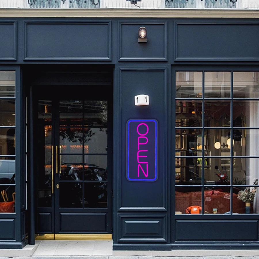 Open Neon  Sign For Business, Business Store,Front Window,  Glass Door, Retail Shop, Store, Bar, Salon, Restaurant Decor,USB-3
