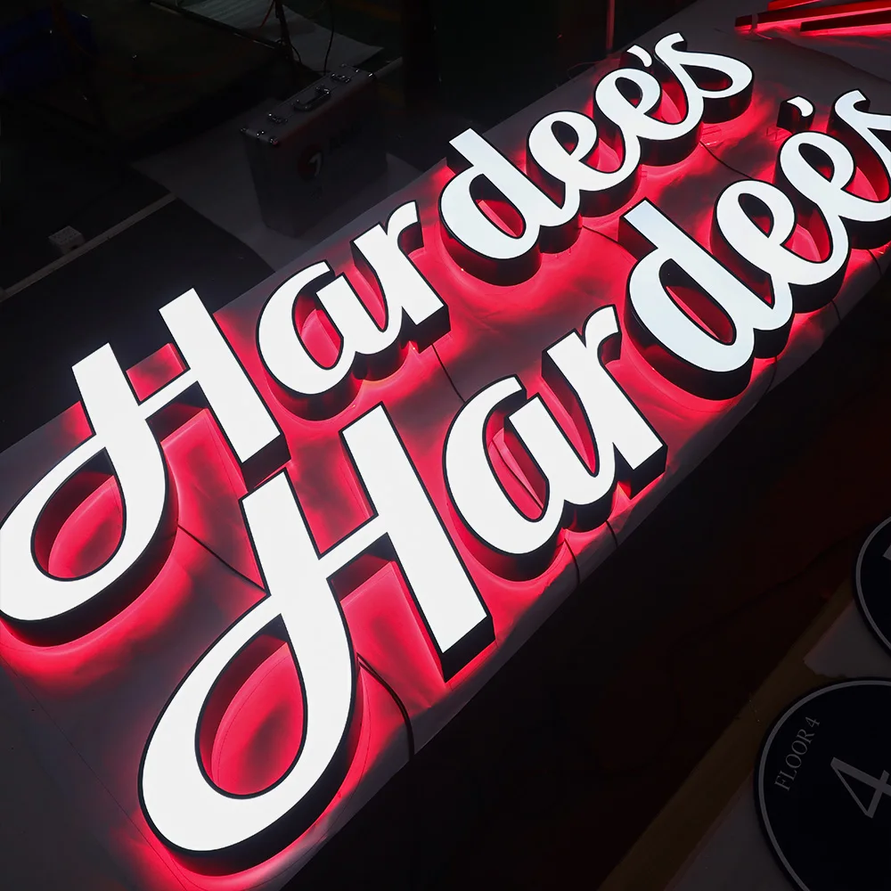 Custom made outdoor high brightness 12V light led channel letter signage metal stainless 3d acrylic led signs for smoke shop-2