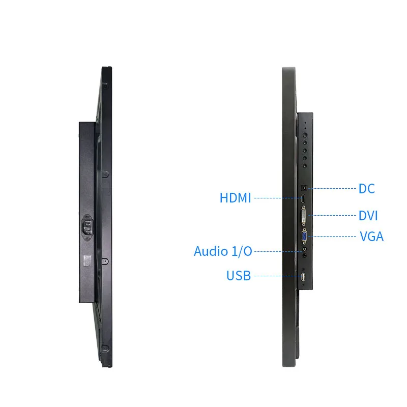 Factory price 32 Inch Industrial Screen Monitor 1920*1080  Metal Case VESA Wall Mount  LCD Display HDMI/VGA/USB/BNC/AV-3