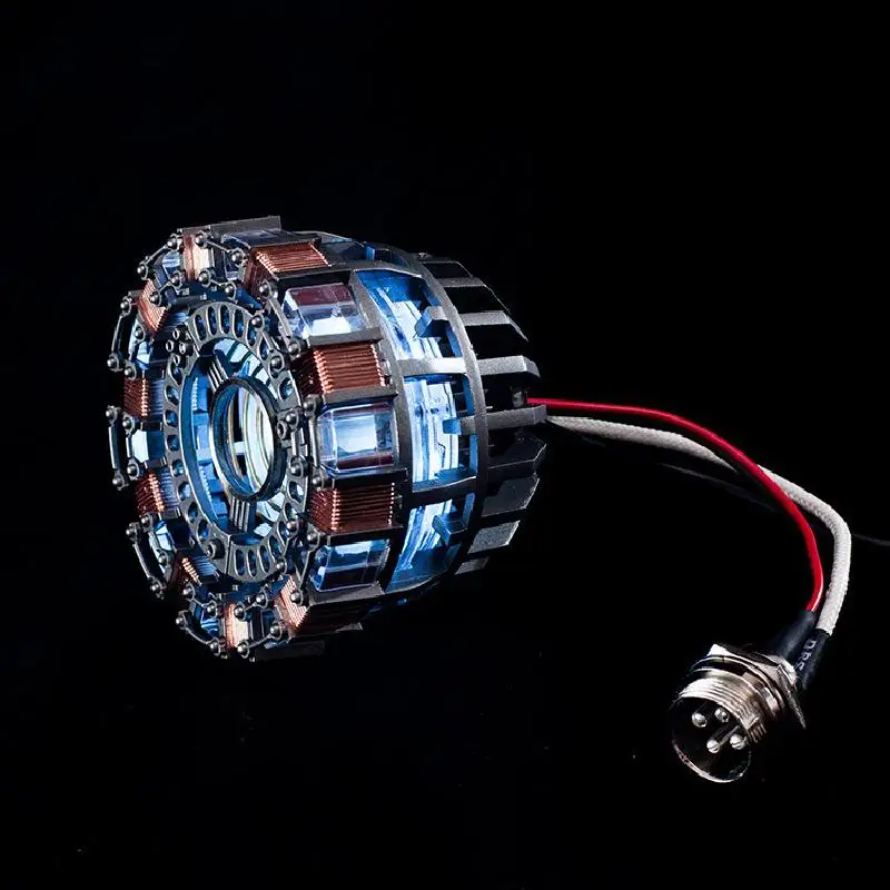 Avenger Iron Man Mk1 Arc Reactor Tony Stark Heart Of Mark Figure Led Light Model Superhero 1:1 Cosplay Toys Chest Lamp Kids Gift-5
