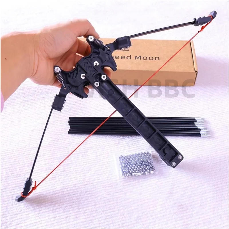 20 LBS Mini Recurve Bow Arrow steel ball Composite Bow Foldable Spring Bow Indoor and Outdoor Competitive Shooting Sports Packag-3