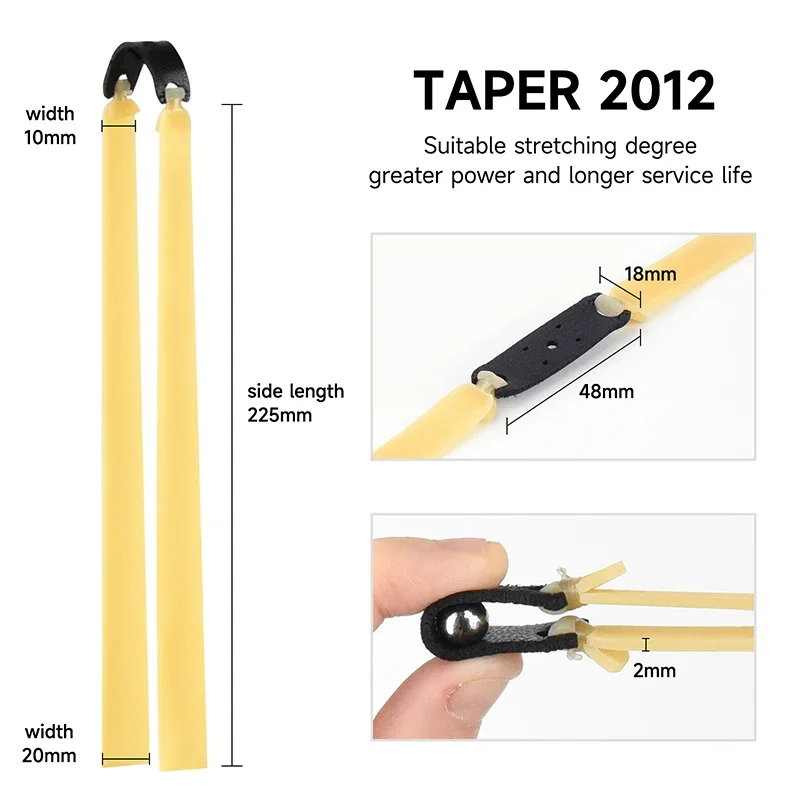 2/4/6Pcs 2.0mm High Elastic Slingsshot Rubber Band Thickened High-precision Latex Rubber Band Slingshot Hunting Acessories-2