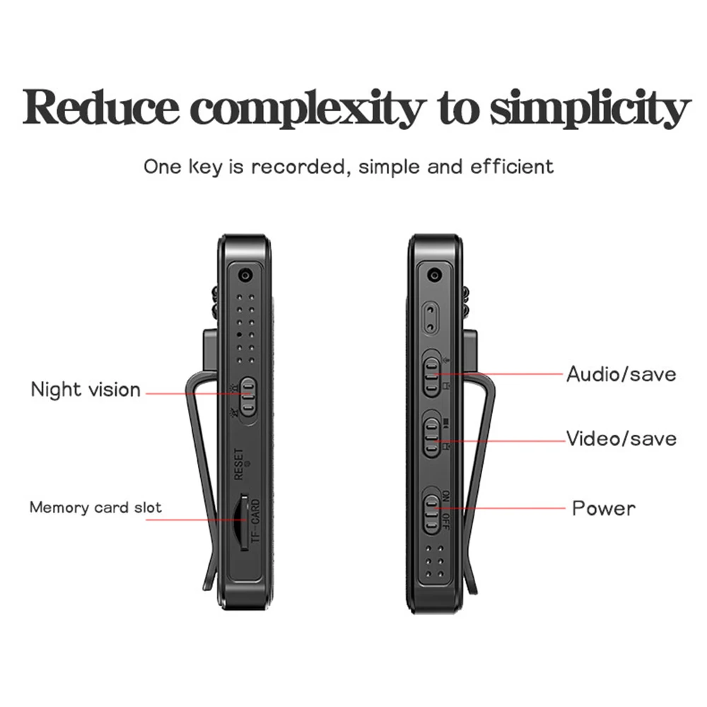 HD 1080P Mini Camera Portable Small Digital Video Recorder Police BodyCam Infrared Night Vision Video Surveillance Camcorder-5