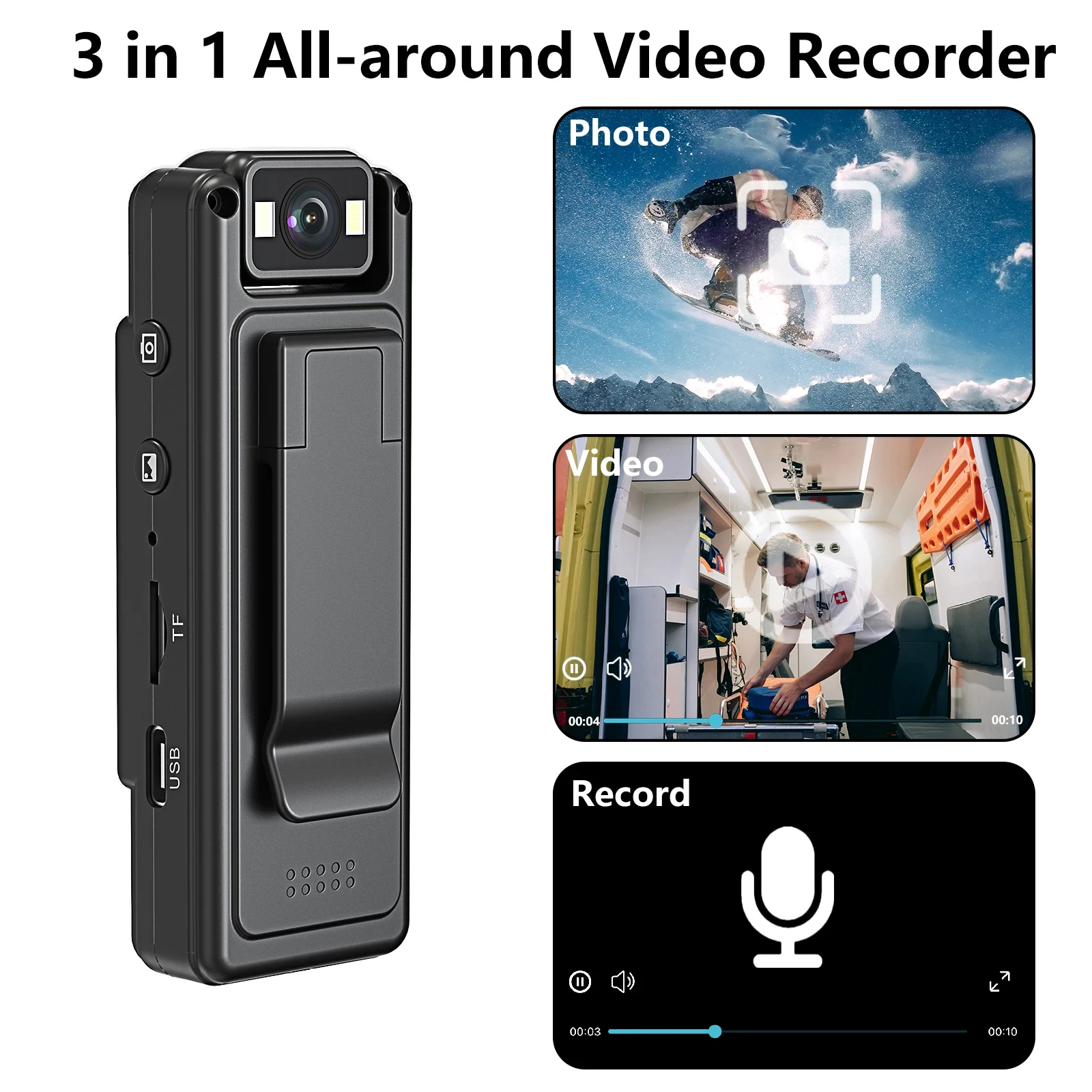 Wifi Mini Camera 1080P Portable Digital Video Recorder Worn Police Small Body Cam Night Vision DV Miniature Camcorde-5