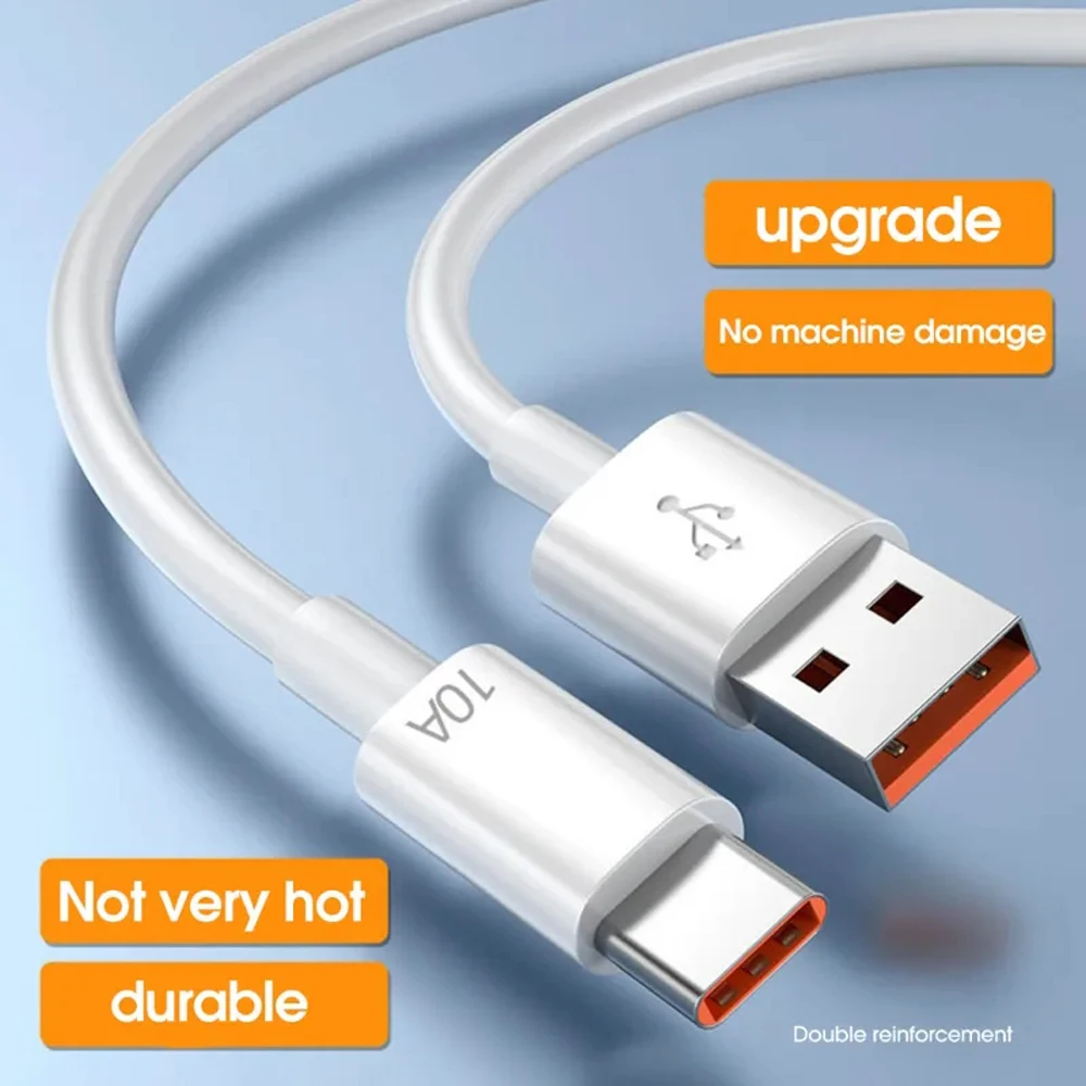 USB Type C Cable 120W 10A Fast Charging Wire Mobile Phone USB For Huawei P30 Xiaomi Realme Samsung Poco x6 USB C Data Cable Cord-2