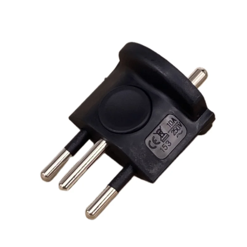 1PC European France TO Swiss plugs Travel Adapter 3 pin plug 10A 250V Power Plug EU to Switzerland Electrical Plug-2