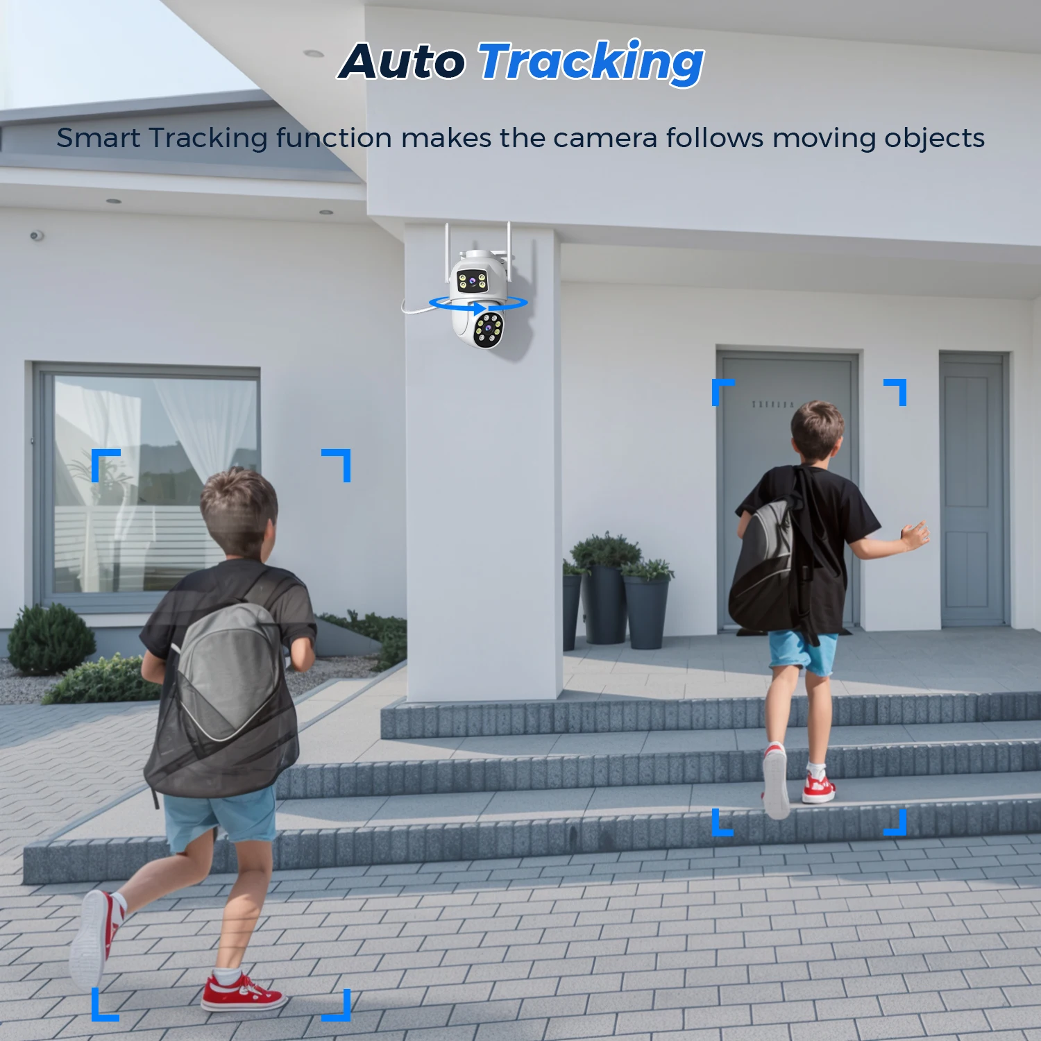 BESDER 8MP IP Camera Wifi 4K Dual Len Outdoor Auto Tracking Night Vision 5G HZ Wifi CCTV Surveillance Camera Security Protection-5