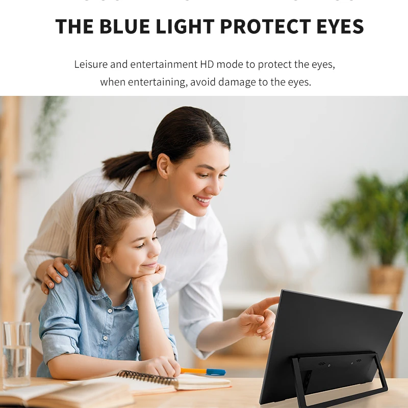 14.1 Inch Touch Screen Portable Monitor 100%sRGB 400cd/m2 Gaming Computer Expand Display For XBox PS4/ 5 Switch Loptop-6