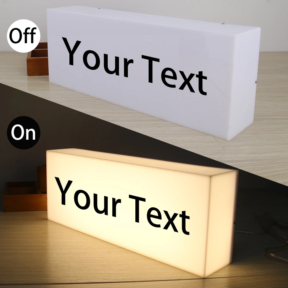 Business Signs Custom Light Sign for Company Shop Indoor Outdoor Wall Lamp Customised Signage Logo Signboard Advertising Ligting-4