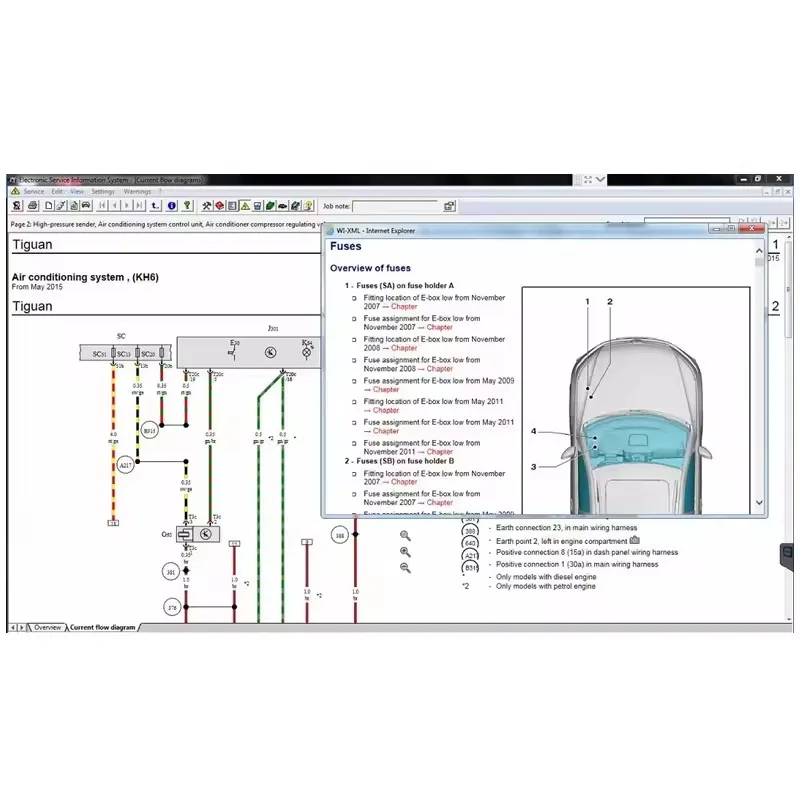 Newest Auto Repair Software Elsawin 6.0 Etka 8.3 Electronic Parts Catalogue Elsa win 6.0 For V-W For A-udi Auto Repair Software-3