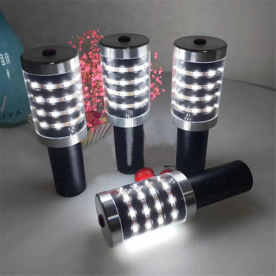 LED Flash Stick With Two head Laser Projector Light Champagne Bottle LED Strobe Baton Party Club Bar Bottle Service Sparkler-4