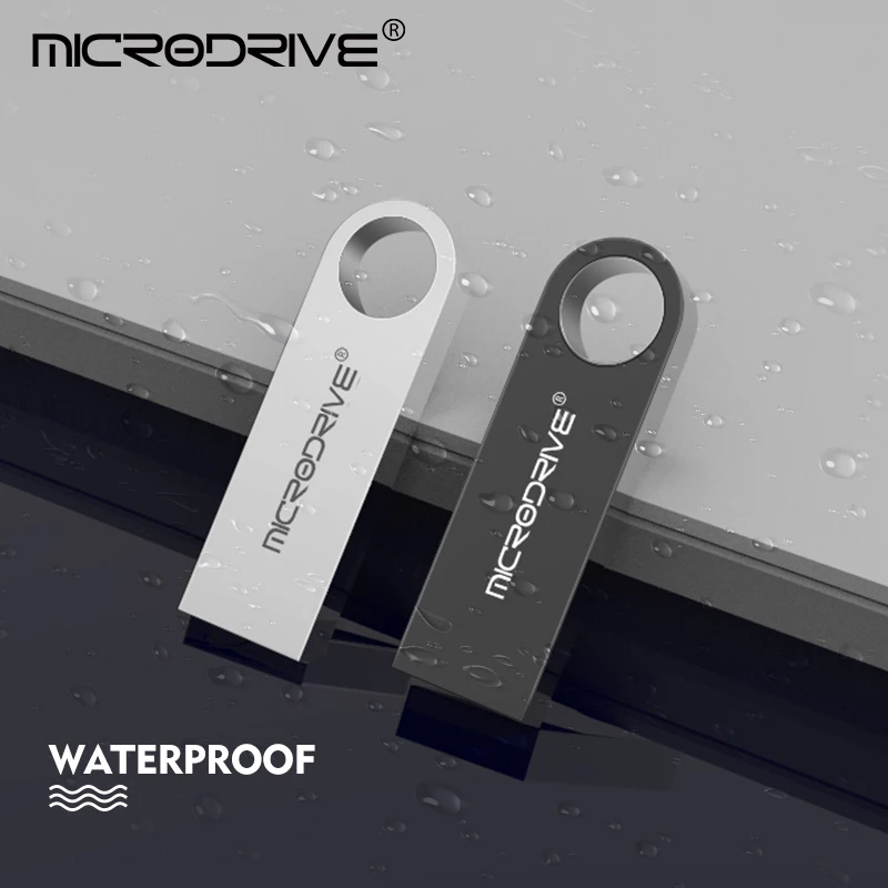 Metal USB 2.0 Flash Drive Pendrive 16GB 32GB 64GB High Speed Memory Stick U Disk 128GB Key Ring Gift-5