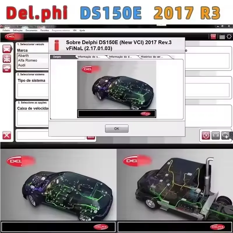 2023 Newest Delphis 2017 R3 with keygen Delphi DS150E diagnostic tool For cars and trucks OBD Scanner 2017r3 Car repair software