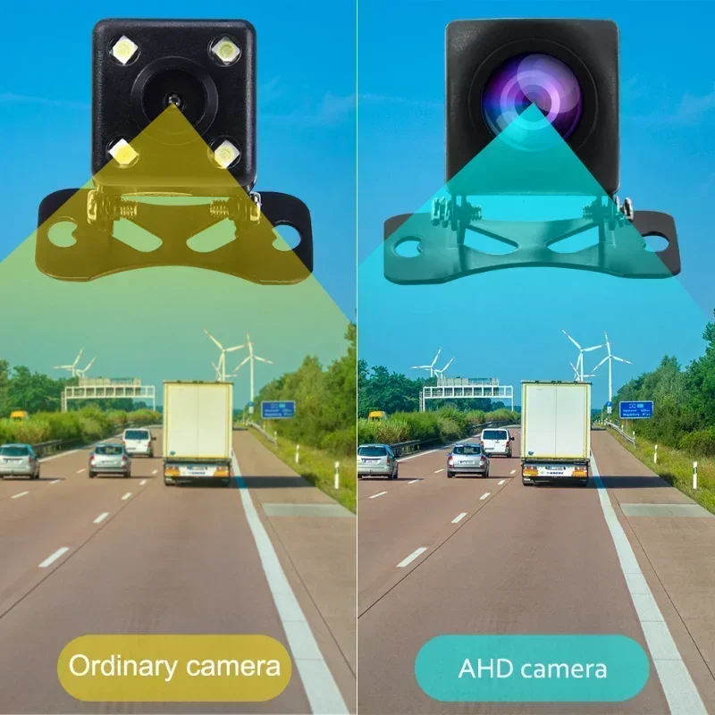 Universal HD 1080P AHD Car Rear Camera 170 Wide Angle CVBS CCD for Car Radio Night Vision and Waterproof Vehicle Parking Reverse-3