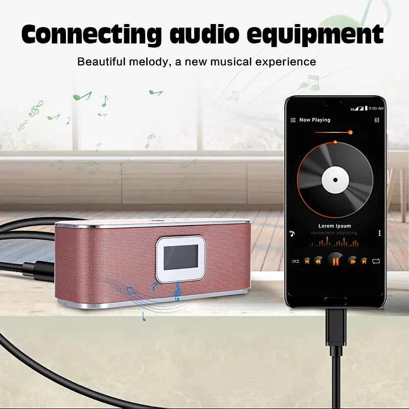 Ligntning to 3.5mm Jack Aux Cable Car Speaker Headphone Adapter for iPhone 14 13 12 11 Pro Audio Splitter Cable for iOS 14 Above-6