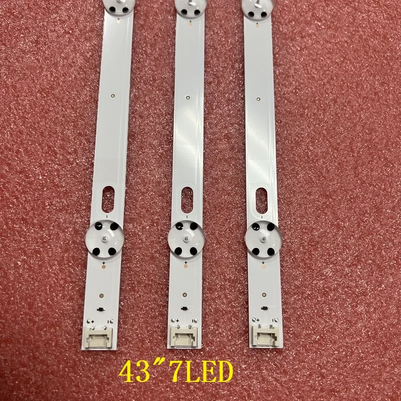 3pcs 7LED LED backlight strip for TV 43UJ651V 43UJ675V 43LJ624V 43LJ634V 43UJ701V 43UJ65_UHD_L EAU63673004 TV 17Y 43inch_A-2