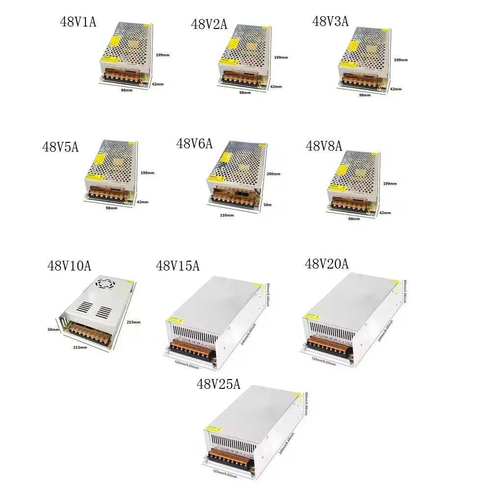 DC 5V 12V 24V 36V 48V Switching Power Supply 2A 3A 4A 5A 8A 10A 15A 20A 30A 40A 50A Transformer Power LED lighting Adapter-6