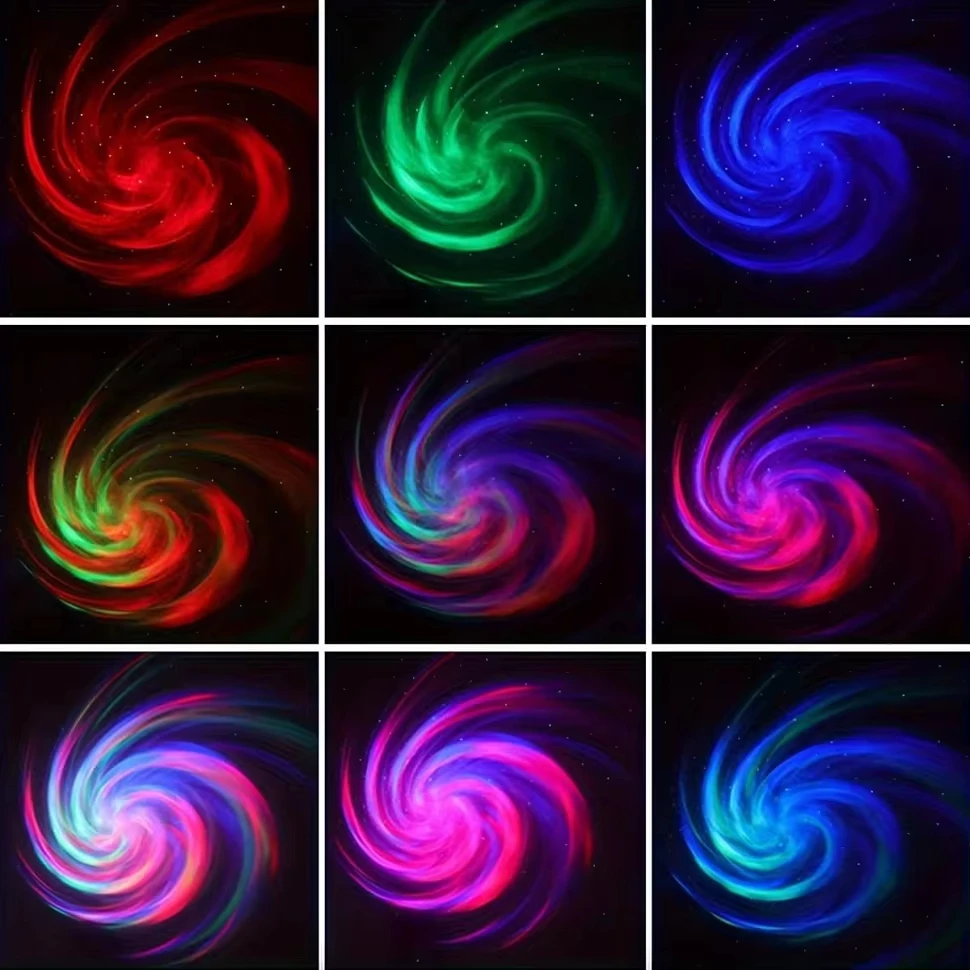 LED Galaxy Projector Light Colorful Galaxy Sky Projector Bedroom Night Light Kids Room Decoration Christmas Party Decoration-3